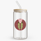 Банка с бамбуковой крышкой