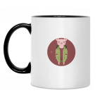 Кружка двухцветная