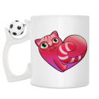 Кружка с футбольным мячиком