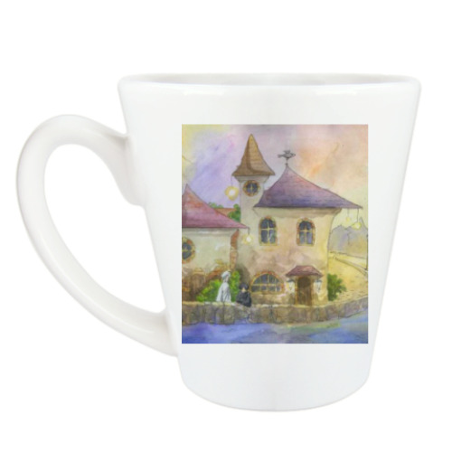 Чашка Латте с принтом Ехо - сердце мира