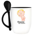 Кружка с ложкой