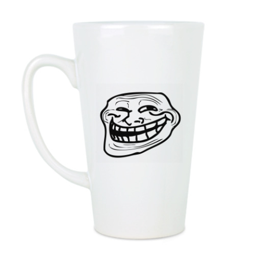 Чашка Латте с принтом Coolface