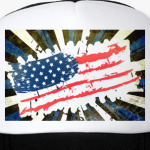 Американский флаг. Гранж.