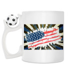 Кружка с футбольным мячиком