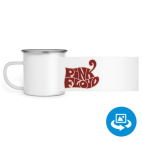 Кружка металлическая белая (круговая запечатка)