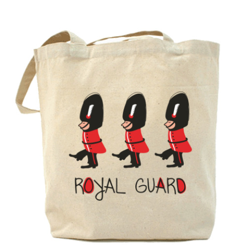 Сумка шоппер с принтом 'Гвардейцы'