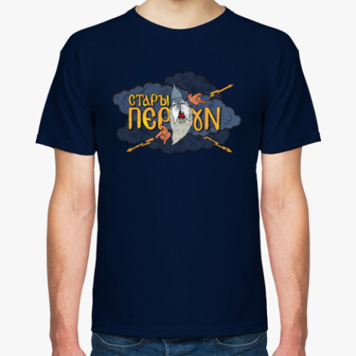 Футболка с принтом Перун