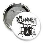 Значок 75 мм Барабанщик