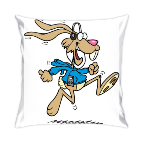Подушка с принтом Rabbit
