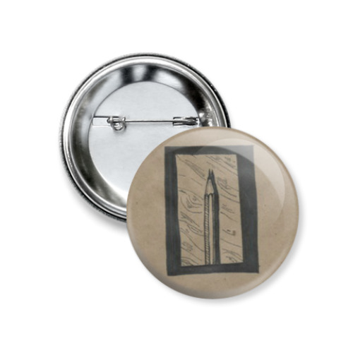 Значок 37мм Карандаш/Pencil