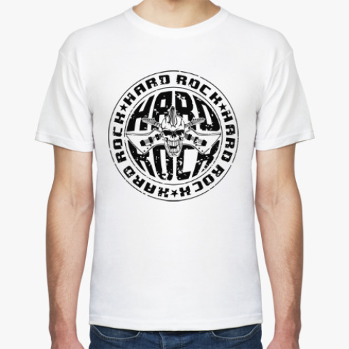 Футболка с принтом череп с гитарой