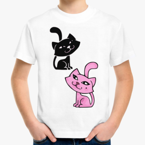 Детская футболка с принтом Cats