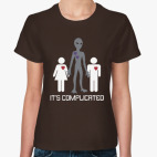 Классическая женская футболка Всё сложно