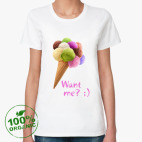 Женская футболка органик