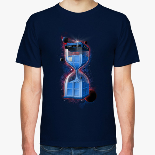 Футболка с принтом Часы Тардис