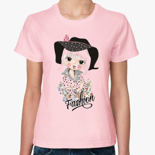 Женская футболка Fashion girl