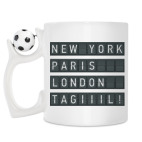 Кружка с футбольным мячиком