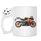 Кружка с футбольным мячиком