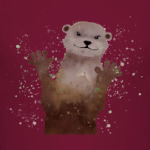 Выдра и брызги