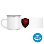 Кружка металлическая белая (круговая запечатка)