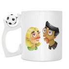 Кружка с футбольным мячиком