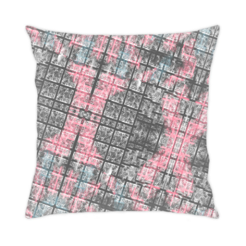 Подушка с принтом абстракция