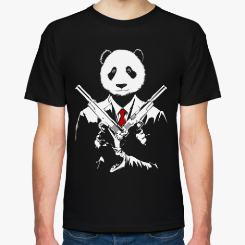 Футболка с принтом Панда Киллер