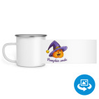 Кружка металлическая белая (круговая запечатка)