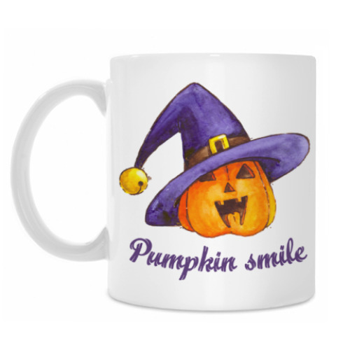 Кружка с принтом Тыква Ведьма