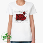 Женская футболка органик