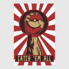 Постер 30 х 45 см Поймай всех