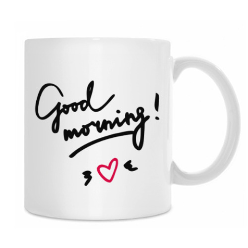Кружка с принтом Good morning/Доброе утро