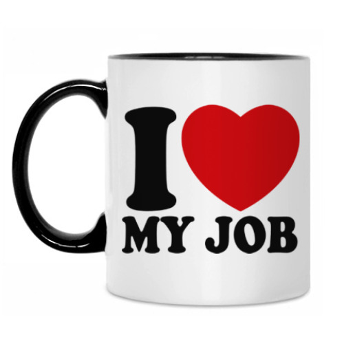 Кружка с принтом Люблю свою работу