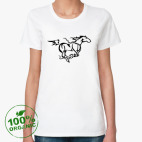 Женская футболка органик