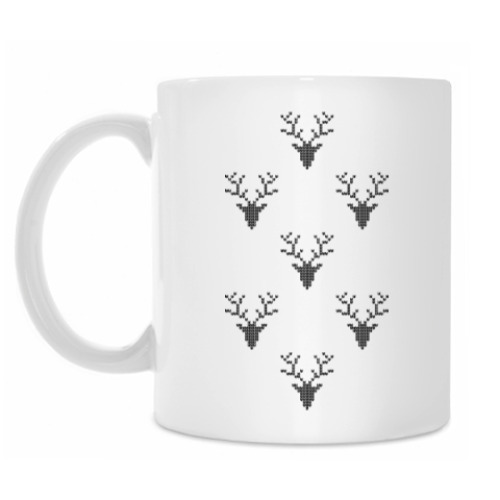 Кружка с принтом Олени