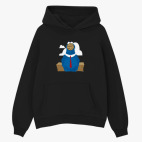 Толстовка худи оверсайз