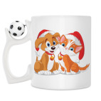 Кружка с футбольным мячиком