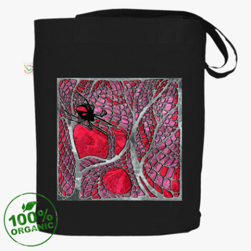 Сумка шоппер 'Черная вдова'