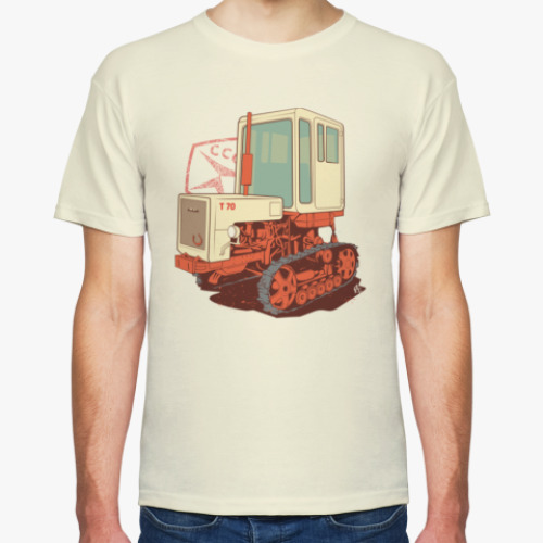 Футболка с принтом T70 Трактор