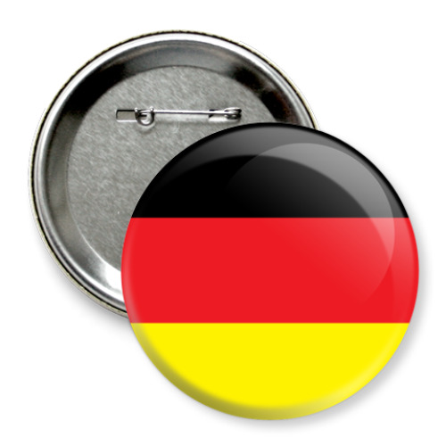 Значок 75мм с принтом  «ГЕРМАНИЯ»