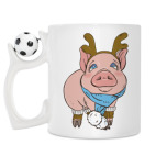 Кружка с футбольным мячиком