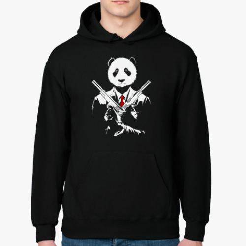 Толстовка худи с принтом Панда Киллер