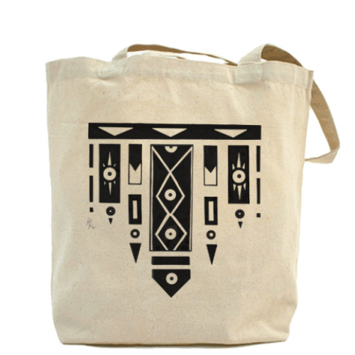 Сумка шоппер с принтом Геометрия вещей