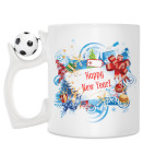 Кружка с футбольным мячиком