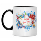 Кружка двухцветная