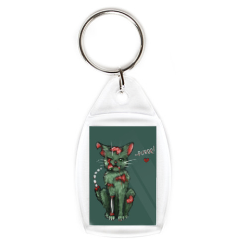 Брелок с принтом Зомби котенок