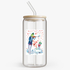 Банка с бамбуковой крышкой