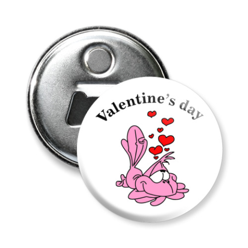 Магнит-открывашка Valentine's day Bird