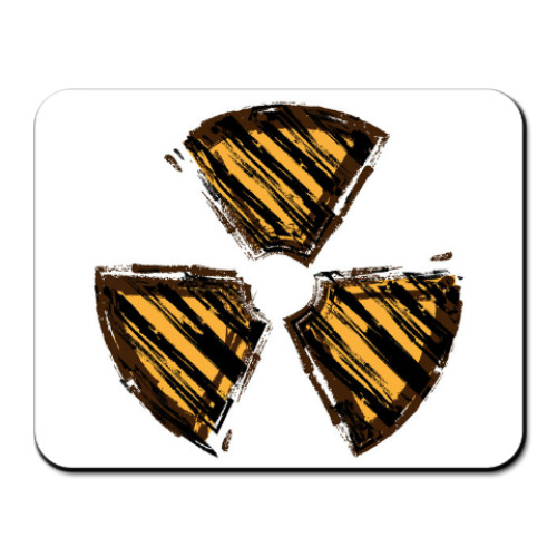 Коврик для мыши Знак радиации.