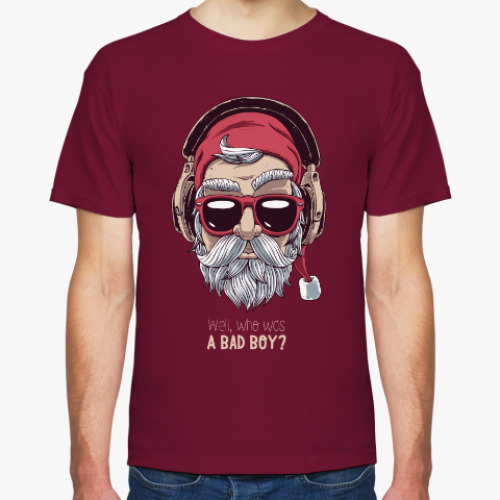 Футболка с принтом Who was a bad boy?